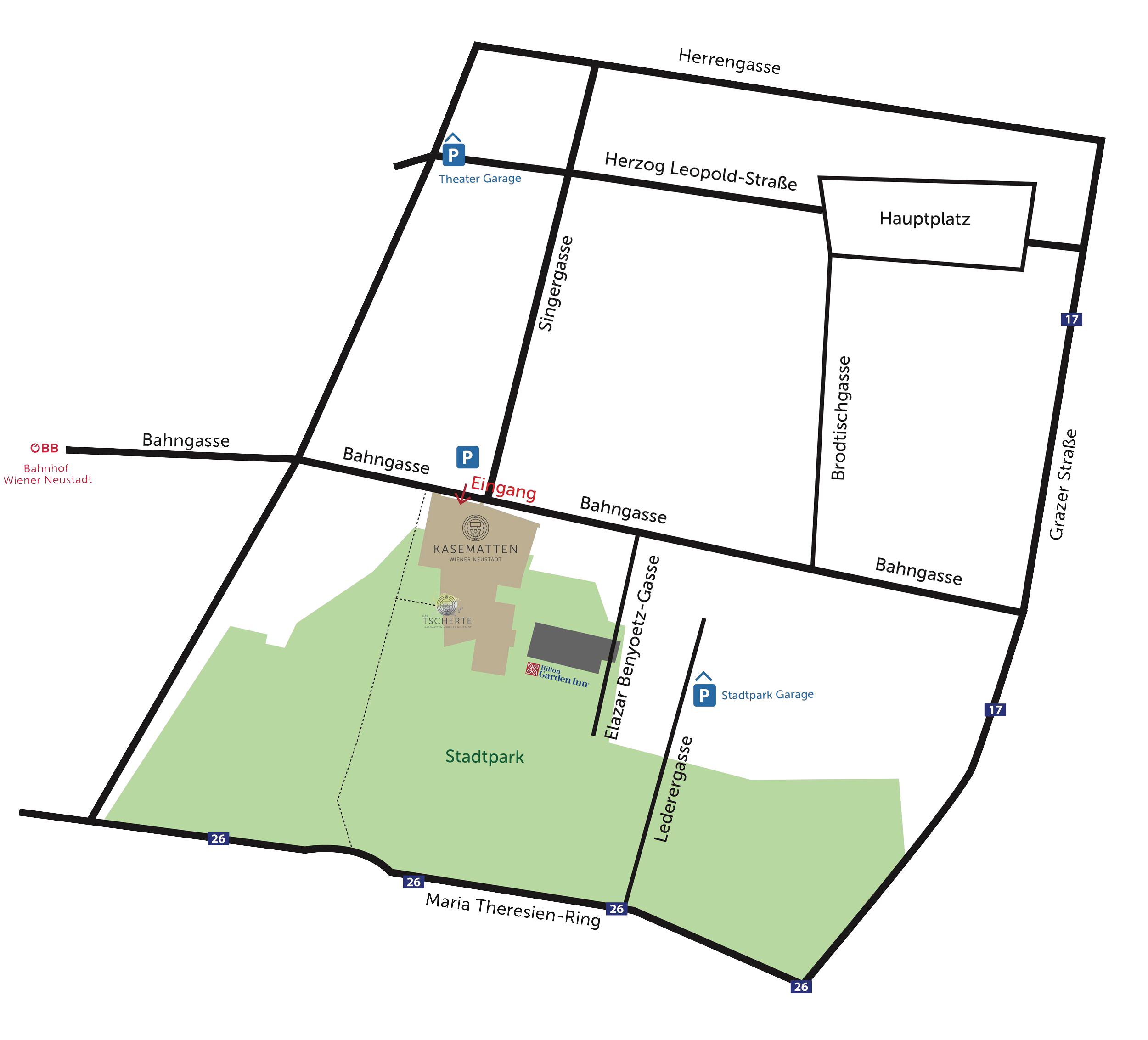Kasematten Lageplan